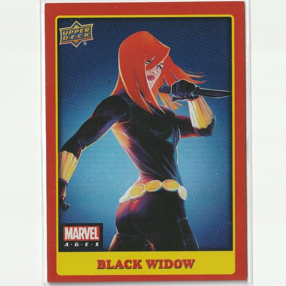 2020 Upper Deck Marvel Ages Premium Parallel Rainbow Foil BLACK WIDOW #262